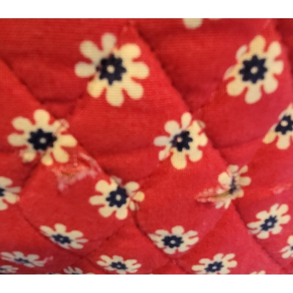Vera Bradley Vintage AMERICANA Red XL Duffel Bag Y2K 2003 Paisley/Floral Travel - Picture 8 of 10